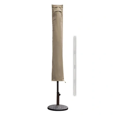 Afbeelding van Sekey beschermhoes voor parasol met diameter van 300 cm, 100% polyester, taupe