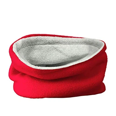 Afbeelding van TOSKATOK® Kinder Kids Jongens Meisjes Warme Winter Omkeerbare Zachte Fleece Snood Neckwarmer Sjaal, Rood/Lt.grey, One size