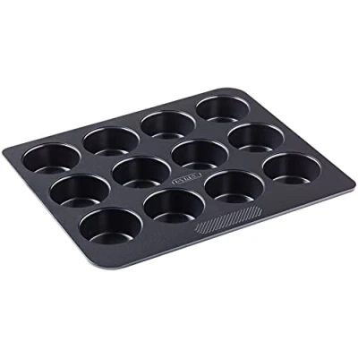 Afbeelding van Muffinvorm Pyrex Magic Zwart (12 Muffins)