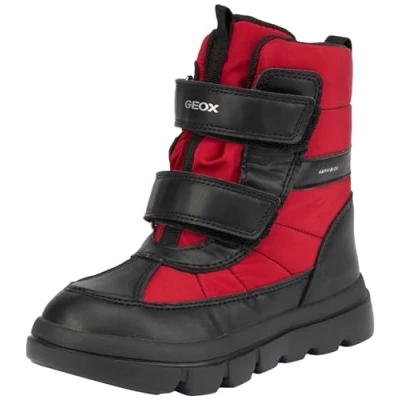 Afbeelding van Geox Jongens J Willaboom Boy B Ab enkellaars, rood/zwart, 35 EU