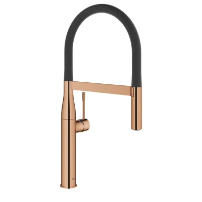 Afbeelding van Grohe Essence keukenmengkraan met prof. douche warm sunset