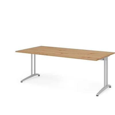 Afbeelding van BELA 2E S Bureau 200 x 100 Knoestige Eiken