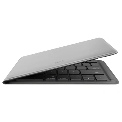 Afbeelding van Uniq Forio Opvouwbaar Bluetooth QWERTY Toetsenbord Draadloos Chalk Grey Kunststof / Grijs