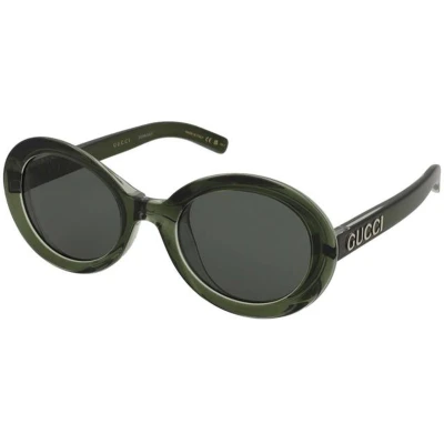 Afbeelding van Gucci Donna GG1722SA 005 Occhiali da sole Iniettato Verde Grigio Rotonda
