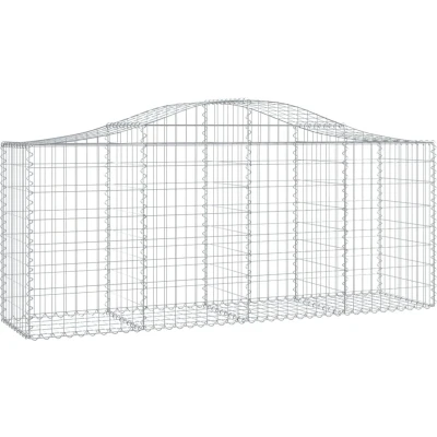 Afbeelding van Schanskorf gewelfd 200x50x80/100 cm gegalvaniseerd ijzer