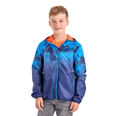 Afbeelding van killtec Boy&#039;s Functioneel jack met capuchon, opvouwbaar Lyse BYS JCKT B, neon blue, 164, 36250 000