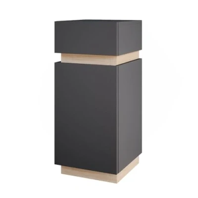 Afbeelding van Vicco Halfhoge kast Gloria, Antraciet/Sonoma, 33 x 75.5 cm met deur en lade