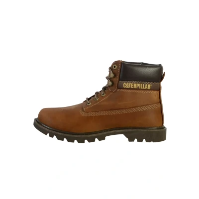 Afbeelding van Cat Footwear Veterboots, Heren, Maat: 44, Dark beige Leer