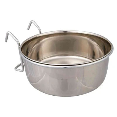 Afbeelding van Trixie Voerbak Met Houder Om Op Te Hangen Rvs 900 ML 14 CM (405232)