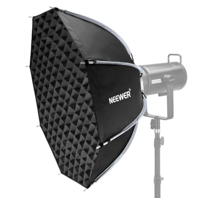 Afbeelding van NEEWER 28&quot;/70cm achthoekige softbox, Quick Release Bowens Mount Softbox met Honingraat Grid, Licht Diffusers, Tas voor RGB CB60 CB60B CB200B MS60B MS60C MS150B S101 300W/400W Pro Vision 4 Q4, NS27P