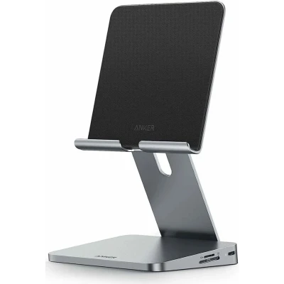 Afbeelding van Anker 551 8 in 1 USB C Hub en iPad / Tablet Houder Grijs