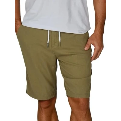 Afbeelding van riverso RIVOliver korte herenshorts, broek, bermuda, knielang, effen, wit, blauw, marineblauw, beige, zwart, groen, S, M, L, XL, XXL, 3XL, 4XL, 5XL, Ivy Olive, 4XL