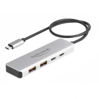 Afbeelding van DeLOCK 64230 interface hub USB Type C 10000 Mbit/s Grijs