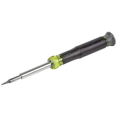 Afbeelding van Elektronische schroevendraaier, 14 in 1 met 8 precisietips, sleuven, Phillips en Sabotagebestendige TORX bits, 6 precisie moeraandrijvingen Klein Tools 32314