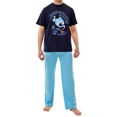 Afbeelding van Disney Heren Pyjama&#039;s Aladdin Blauw Small