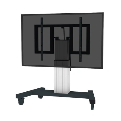 Afbeelding van PLASMA M2550TSILVER is een elektrisch in hoogte verstelbare en kantelbare trolley voor flat screens t/m 100 inch (254 cm).