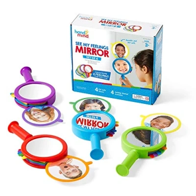 Afbeelding van Learning Resources hand2mind Zien Mijn Gevoelens Spiegel 4 Stuks Set