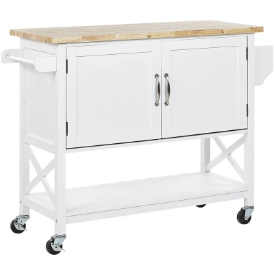 Afbeelding van Beliani Keukentrolley MELE Wit mdf
