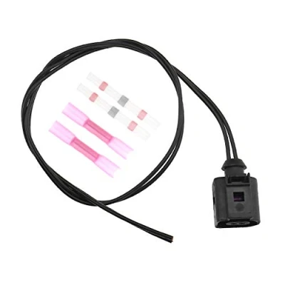 Afbeelding van 2 Pin 1J0973702 Elektrische Kabelboom Temperatuursensor Socket Compatibel met A4 A6 A8 Q5 Q7 Bedrading Plug