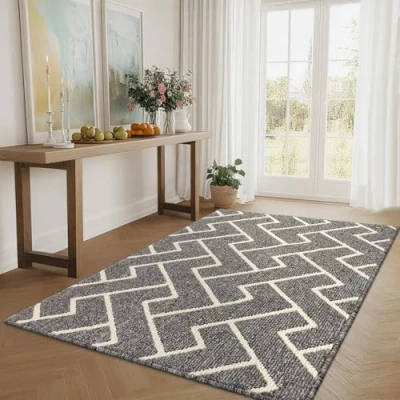 Afbeelding van Biscpro Deurmatten Binnen Duiten Schoonloopmat Vuilschraper,Antislip, Machinewasbaar,Waterabsorberend, Entree Deurmat Voor Voordeur, Gang, Entree, Keuken, Slaapkamer 90 x 150 cm