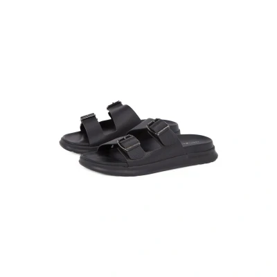 Afbeelding van Tommy Hilfiger Density Pantoffels, Heren, Maat: 40, Black Leer