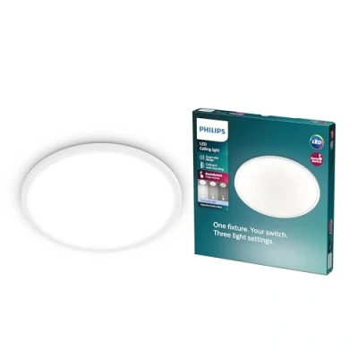 Afbeelding van Philips SUPER SLIM Plafondlamp LED 1x18W1700lm Wit