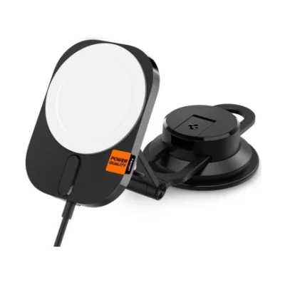 Afbeelding van Spigen OneTap Pro 3 Telefoon Auto Houder Compatibel met MagSafe Draadloos Opladen 15W Raam/Dashboard