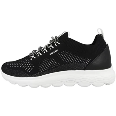 Afbeelding van Geox Spherica A Sneakers laag, Dames, Maat: 42, Schwarz Textiel