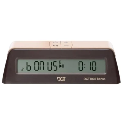 Afbeelding van DGT 1002 digitale schaakklok bonus timer denkspel
