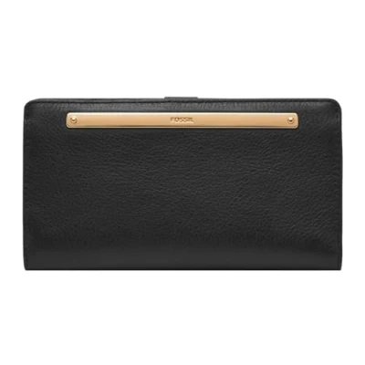Afbeelding van Fossil Small LIZA Portemonnee, Dames, Maat: One Size, Black