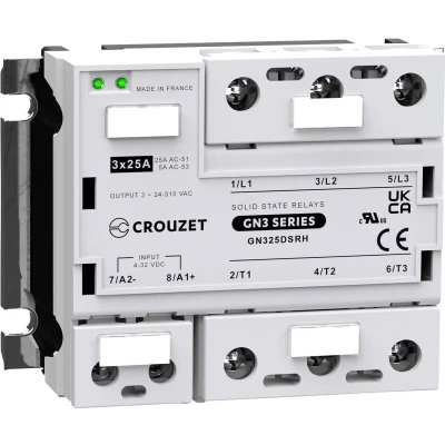 Afbeelding van Crouzet Halfgeleiderrelais GN325DSRH 25 A Schakelspanning (max.): 510 V/AC Willekeurig schakelend 1 stuk(s)