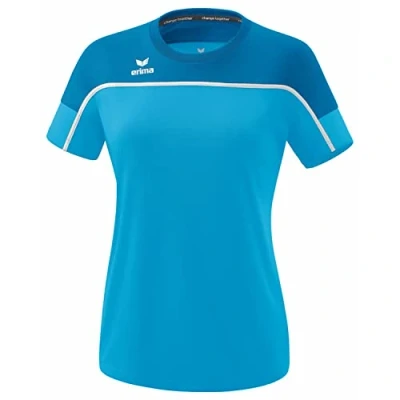 Afbeelding van erima CHANGE by T shirt dames curaçao/mykonos/wit