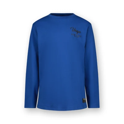 Afbeelding van Vingino longsleeve Jiedo met backprint hardblauw