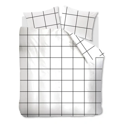 Afbeelding van At Home by Beddinghouse Simple Dekbedovertrek Lits jumeaux 240x200/220 cm Wit