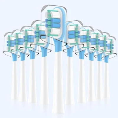 Afbeelding van 10 stuks compatibel met Laifen Wave elektrische tandenborstel, vervangende hoofden, voor tandenborstelkoppen (Super Clean)