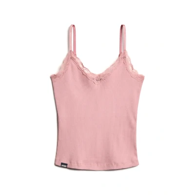 Afbeelding van Superdry Essential CAMI Top, Dames, Maat: 42, Soft pink