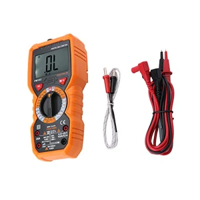 Afbeelding van Digitale multimeter PEAKMETER PM18C 6000 telt intelligente temperatuurmeters spanningsmeter True RMS backlight display stroom weerstand capaciteit frequentie NCV tester diodetest
