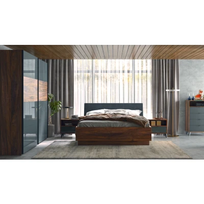 Afbeelding van B Bright Bed Infinito 160 x 200 cm nocce brera/grey
