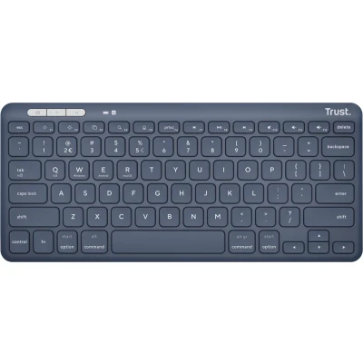 Afbeelding van Trust Lyra toetsenbord RF draadloos + Bluetooth QWERTY Amerikaans Engels Blauw