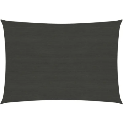Afbeelding van vidaXL Zonnezeil 160 g/m² 3,5x4,5 m HDPE antracietkleurig