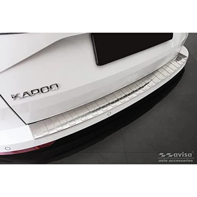 Afbeelding van Avisa RVS Achterbumperprotector voor Skoda Karoq Facelift 2022 &#039;Ribs&#039;