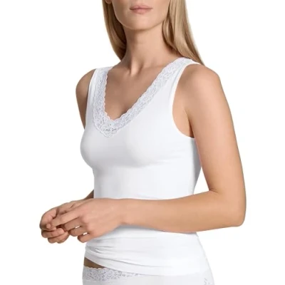 Afbeelding van Calida TANK Hemd, Dames, Maat: 32/34, Weiss