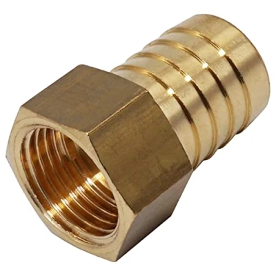 Afbeelding van SKIR&#039;CO 1 st Vrouwelijke Draad Weerhaak Messing Fitting 1/2&quot; x 20 mm, Slang Prikkeldraad Adapter, Staart Connector, BSP