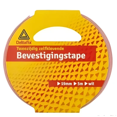 Afbeelding van Bevestigings tape 19mm x 5m tweezijdig / dubbelzijdig