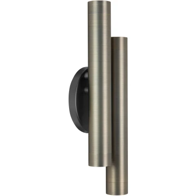 Afbeelding van Wandlamp Tubes brons mat zwart 4 mini gu10 up down
