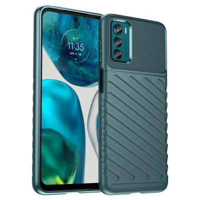 Afbeelding van Motorola Moto G42 Hoesje Siliconen en TPU (zacht) iMoshion Softcase/Backcover Groen Telefoonhoesje Shockproof/Valbescherming