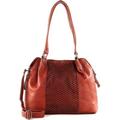 Afbeelding van FREDsBRUDER Leren Schoudertas MY Shoulderbag Rustic Orange Terracotta