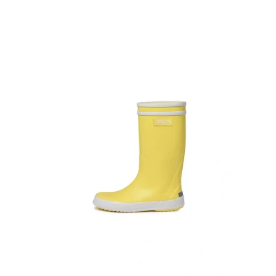 Afbeelding van Regenlaars Aigle Kids Lolly Pop 2 Jaune/Blanc Schoenmaat 32