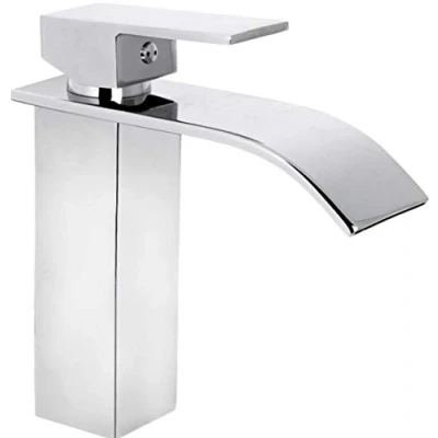 Afbeelding van Cornat wastafel eengreepsmengkraan verchroomd drukgietlichaam moeiteloos schachtbevestiging wateruitloop met drukafvoerventiel/waterkraan voor de badkamer/wastafelarmatuur / SAZ619