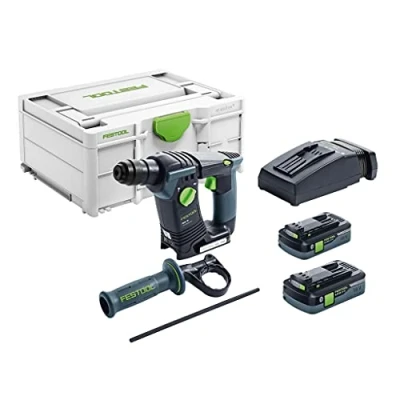 Afbeelding van Festool BHC 18 HPC4,0 I Plus 18V Li Ion accu boorhamer set (2x 4,0Ah) in systainer 1,8J 68mm